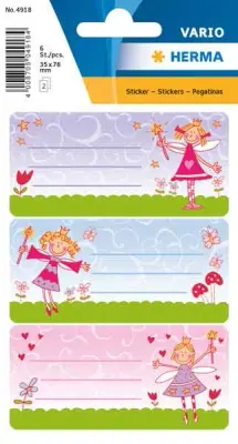 HERMA ETİKET VARIO OKUL ETİKETİ GLITTERY PRENSESLER 4918