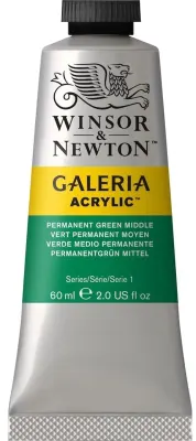W&N AKRİLİK BOYA GALERIA 60 ML PERMANENT GREEN MIDDLE 484 WN-2120484