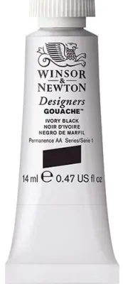 W&amp;N GUAJ BOYA DESIGNERS 14 ML IVORY BLACK 331 S.1 WN-0605331