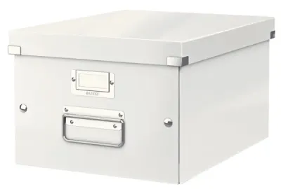 LEITZ SAKLAMA KUTUSU WOW CLICK &amp; STORE ORTA BOY L-6044 BEYAZ