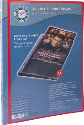 SERVE SUNUM DOSYASI 10 LU KIRMIZI SV-6710-KRM