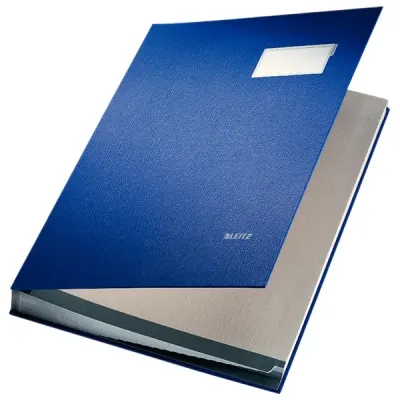 LEITZ İMZA DOSYASI PLASTİK 20 SAYFA L-5700 MAVİ