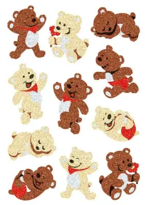 HERMA ETİKET MAGIC GLITTERY AYICIKLAR 3271