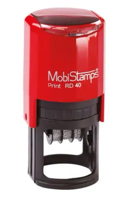 MOBİSTAMPS KAŞE TARİH YUVARLAK RD-40