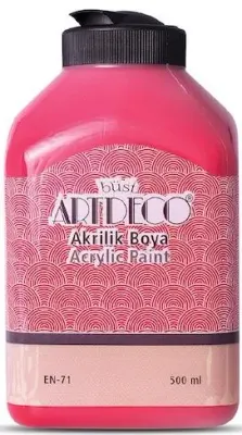 ARTDECO AKRİLİK BOYA 500 ML ATEŞ KIRMIZI Y-070L-3015