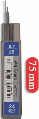 FABER MİN SUPER FINE 0.7MM 2B 75MM 20 Lİ TÜP 127720