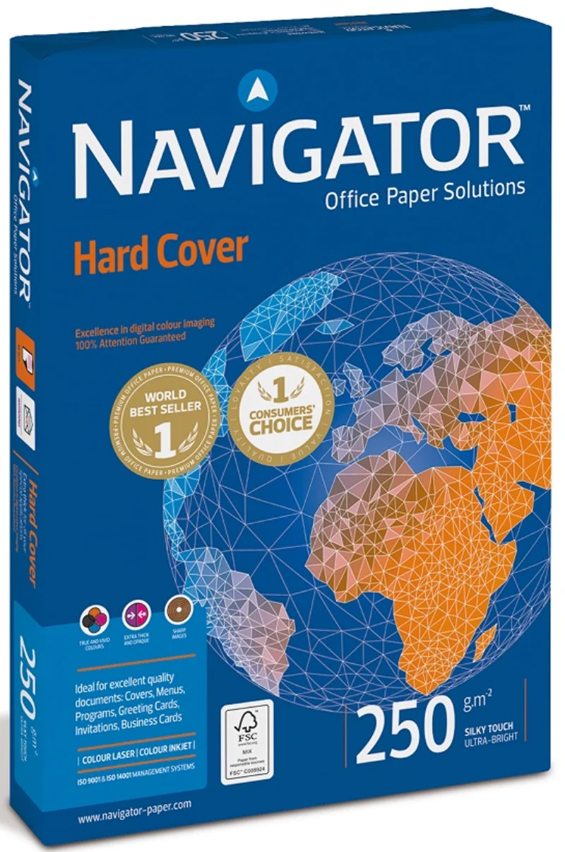 NAVIGATOR FOTOKOPİ KAĞIDI A4 250GR HARD COVER 125 Lİ