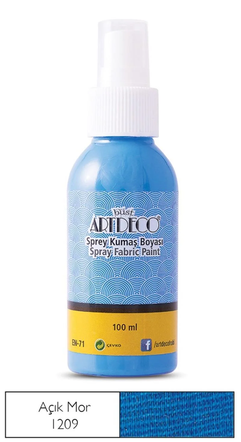 ARTDECO KUMAŞ BOYASI SPREY 100 ML AÇIK MAVİ Y-010D-1209