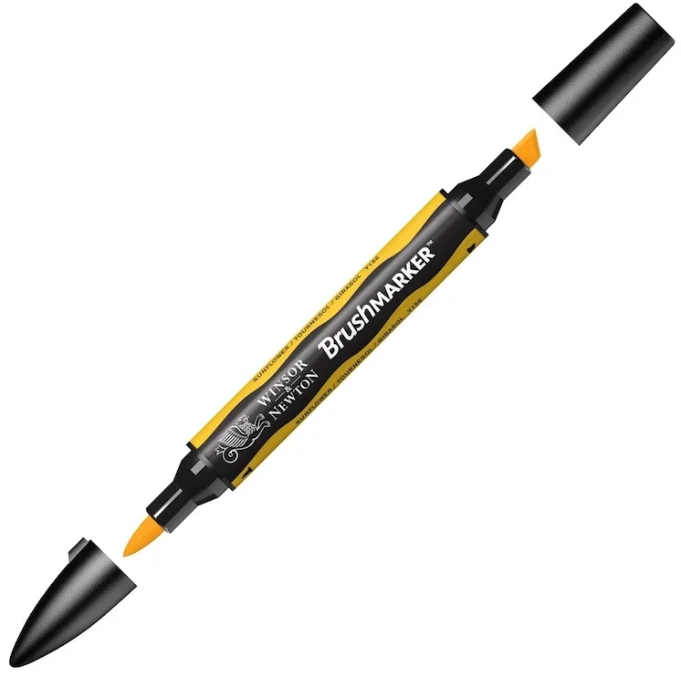W&N PROMARKER BRUSH KALEM SUNFLOWER 224 WN-0204224