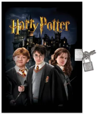 KESKİN HATIRA DEFTERİ 14x20 HARRY POTTER KİLİTLİ 80 YP. 310210-07