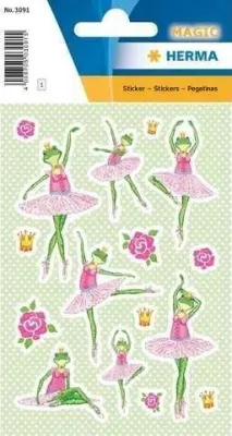 HERMA ETİKET MAGIC GLITTERY BALERİN KURBAĞALAR 3091
