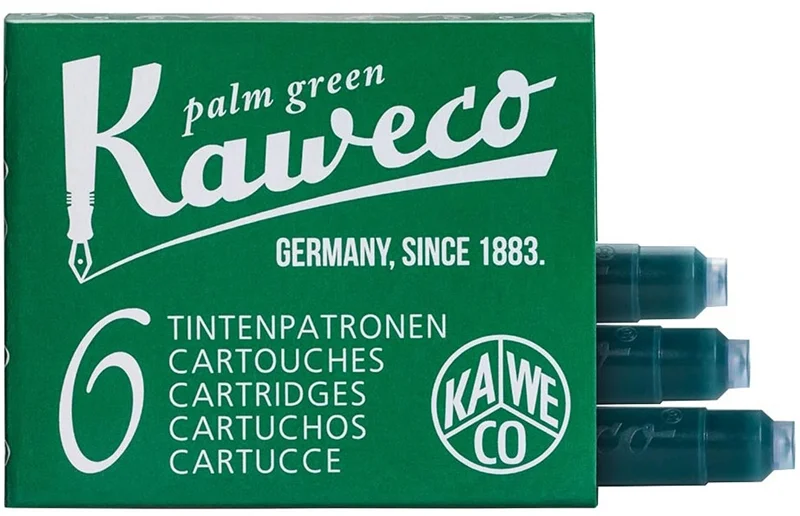 KAWECO DOLMA KALEM  KARTUŞU 6 LI PAKET YEŞİL 10000009