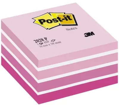 POST-IT YAPIŞKANLI NOT KAĞIDI KÜP 76x76 450 YP PEMBE 2028P 520500445700