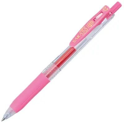 ZEBRA JEL KALEM SARASA CLIP 0.7 PEMBE SRC-0.7-PMB