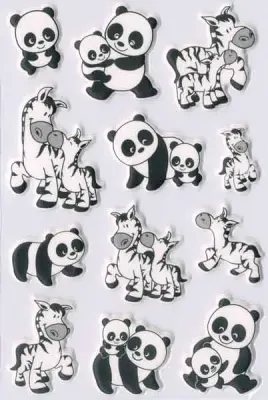 HERMA ETİKET MAGIC FOAM PANDA VE ATLAR 6021