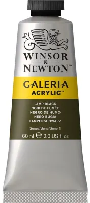 W&N AKRİLİK BOYA GALERIA 60 ML LAMP BLACK 337 WN-2120337