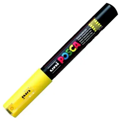 UNİ POSTER MARKÖRÜ POSCA PC-1M 0.7 SARI
