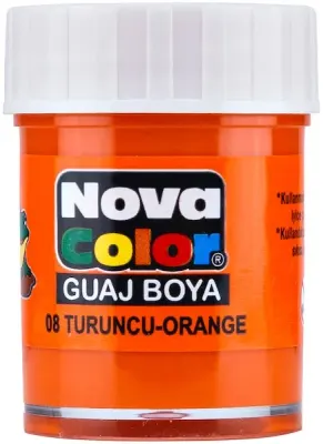 NOVA COLOR GUAJ BOYA ŞİŞE 30 CC TURUNCU NC-110
