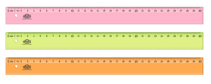 HATAS CETVEL ÖĞRENCİ EKONOMİK 30 CM 00120