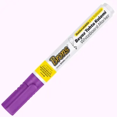 BRONS BEYAZ TAHTA KALEMİ DOLDURULABİLİR MOR BR-963
