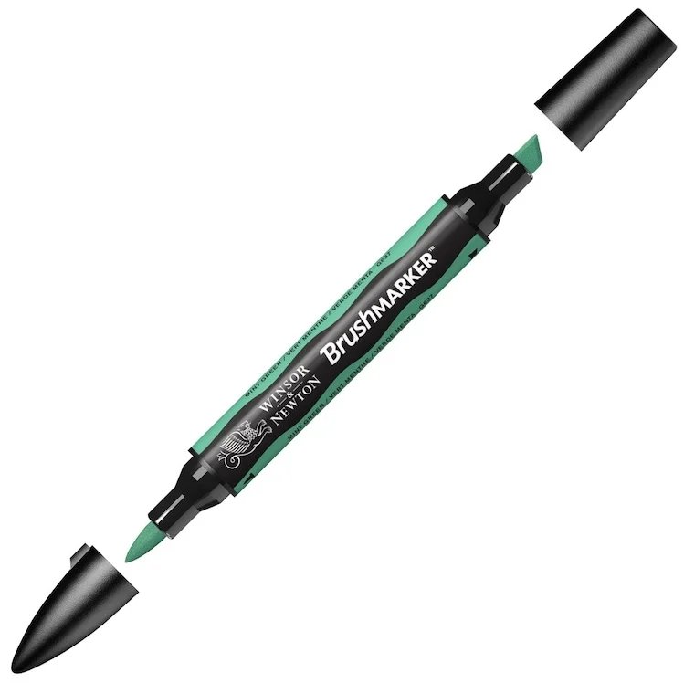 W&N PROMARKER BRUSH KALEM MINT GREEN 223 WN-0204223