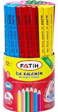 FATİH KURŞUN KALEM JUMBO BAŞLANGIÇ RENKLİ 72 Lİ FA12042KL0072