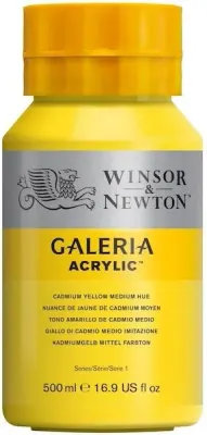 W&N AKRİLİK BOYA GALERIA 500 ML CADMIUM YELLOW MED 120 WN-2150120