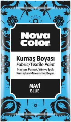 NOVA COLOR KUMAŞ BOYASI TOZ 12 GR MAVİ NC-902
