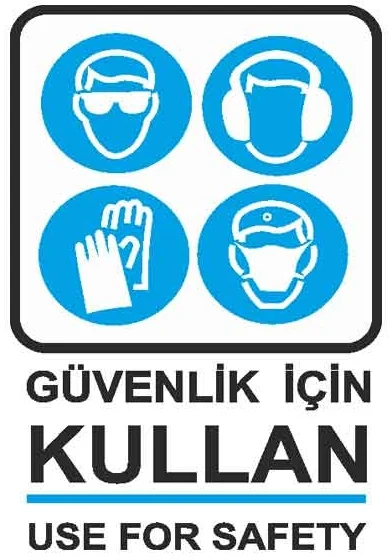 EKSTRAFİX UYARI LEVHASI 204 YUL-402 25x35 CM GÜVENLİK İÇİN KULLAN