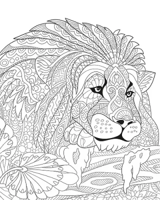 ARTDECO TUVAL DESENLİ 40x50 CM HAYVANLAR ASLAN Y-100-P40.04