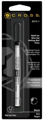 CROSS ROLLER KALEM  REFİLİ İNCE JEL SİYAH 8910-1
