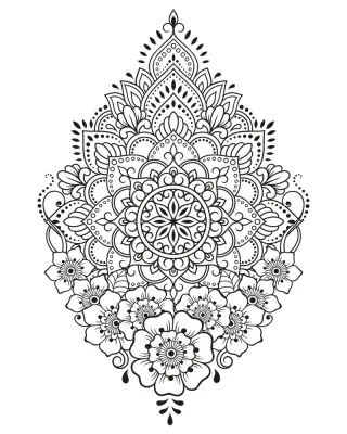 ARTDECO TUVAL DESENLİ 40x50 CM OTANTİK KINA 2 Y-100-P40.06