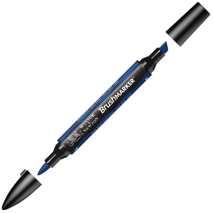 W&N PROMARKER BRUSH KALEM ROYAL BLUE 045 WN-0204045