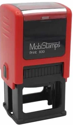 MOBİSTAMPS KAŞE KARE 930 MAVİ KEÇELİ