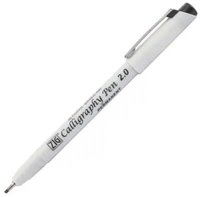 ZIG KALİGRAFİ KALEMİ PCA-210 PERMANENT 2,0MM SİYAH