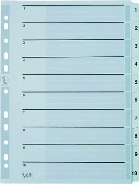 SERVE SEPARATÖR KLASİK 1-10 RAKAM RENKLİ SV-5524/K
