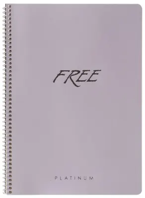 KESKİN DEFTER FREE PLATİNUM A4 PP KAPAK SPİRALLİ 120 YP. KARELİ 320352