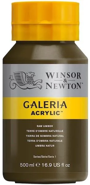 W&amp;N AKRİLİK BOYA GALERIA 500 ML RAW UMBER 554 WN-2150554