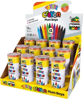 NOVA COLOR MUM BOYA 12 Lİ TÜP TOMBUL NC-2115