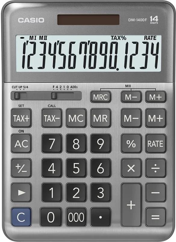 CASIO HESAP MAKİNESİ MASAÜSTÜ DM-1400F 14 HANE