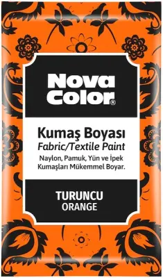 NOVA COLOR KUMAŞ BOYASI TOZ 12 GR TURUNCU NC-906