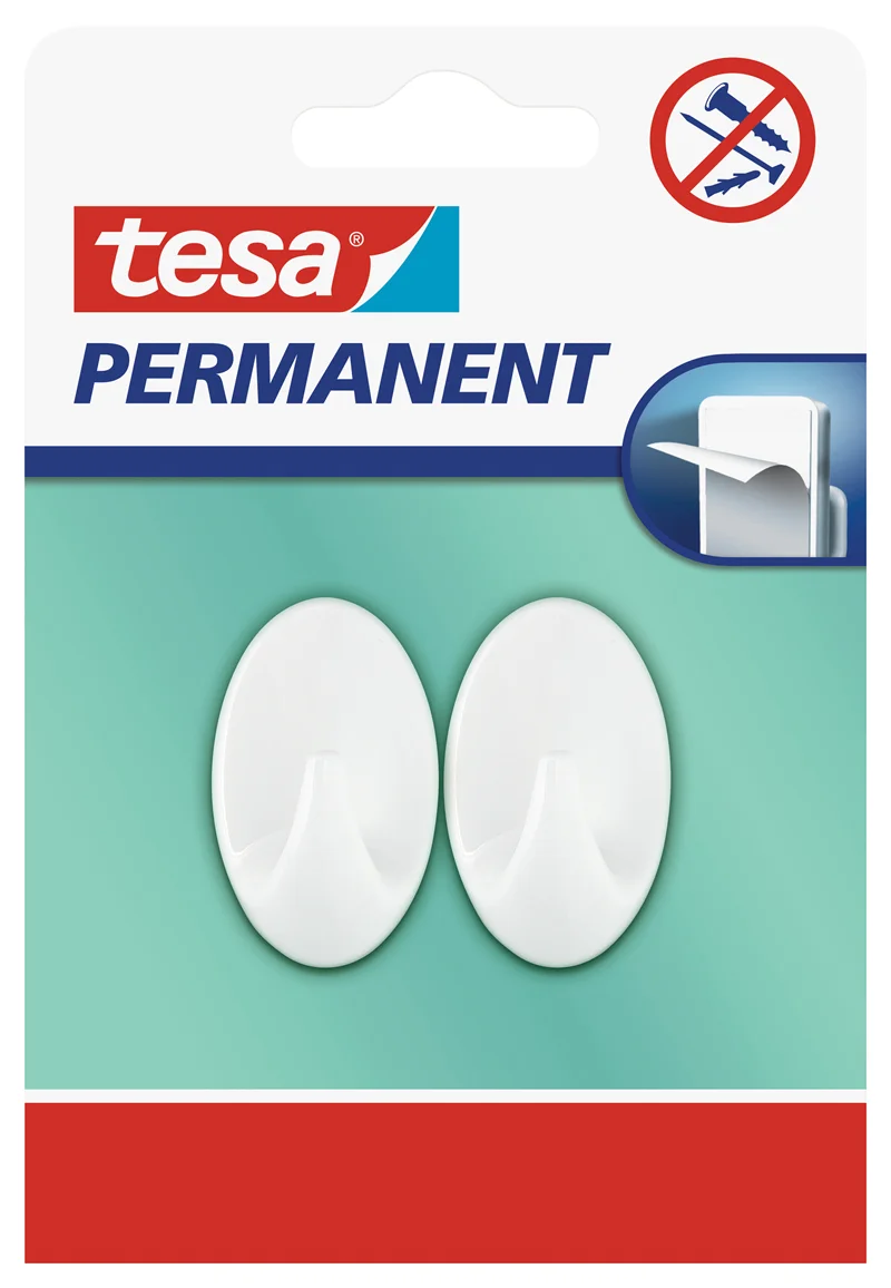 TESA ASKI PERMANENT OVAL KÜÇÜK BEYAZ 66602-00000-0