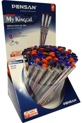 PENSAN JEL KALEM MY-KING METAL KLİPS 0.5 6405 60 LI  MSK STAND