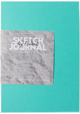 FANART ACADEMY ÇİZİM BLOĞU SKETCH JOURNAL A5 110 GR 60 YP TURKUAZ F-8662.A5