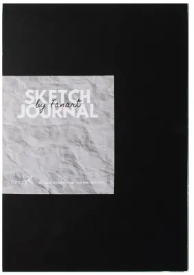 FANART ACADEMY ÇİZİM BLOĞU SKETCH JOURNAL A4 110 GR 60 YP SİYAH F-8664.A4