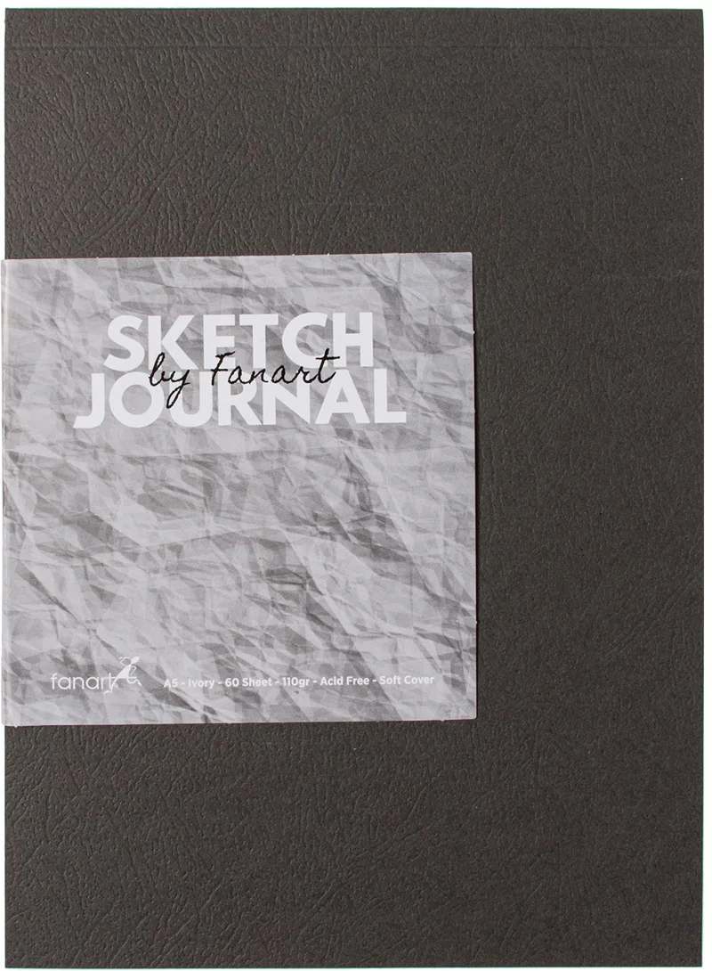 FANART ACADEMY ÇİZİM BLOĞU SKETCH JOURNAL A5 110 GR 60 YP GRİ F-8661.A5