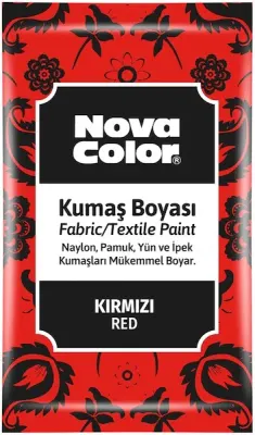 NOVA COLOR KUMAŞ BOYASI TOZ 12 GR KIRMIZI NC-901