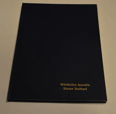 DİLMAN MÜDÜRLER KURUL KARAR DEFTERİ CİLTLİ 22.5x32 96 YP NUMARALI 5399