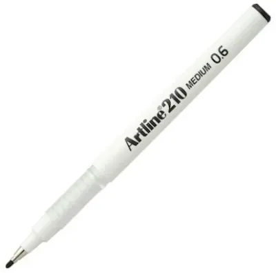 ARTLINE KEÇE UÇLU YAZI KALEMİ 210N 0.6 SİYAH A-EK-210N BLACK