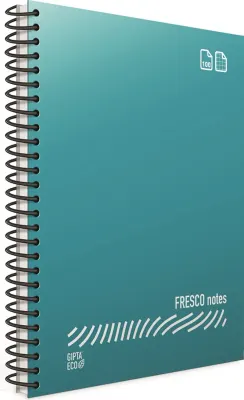 GIPTA DEFTER EKO FRESCO A4 SPİRALLİ PP KAPAK 144P.KARELİ 4941